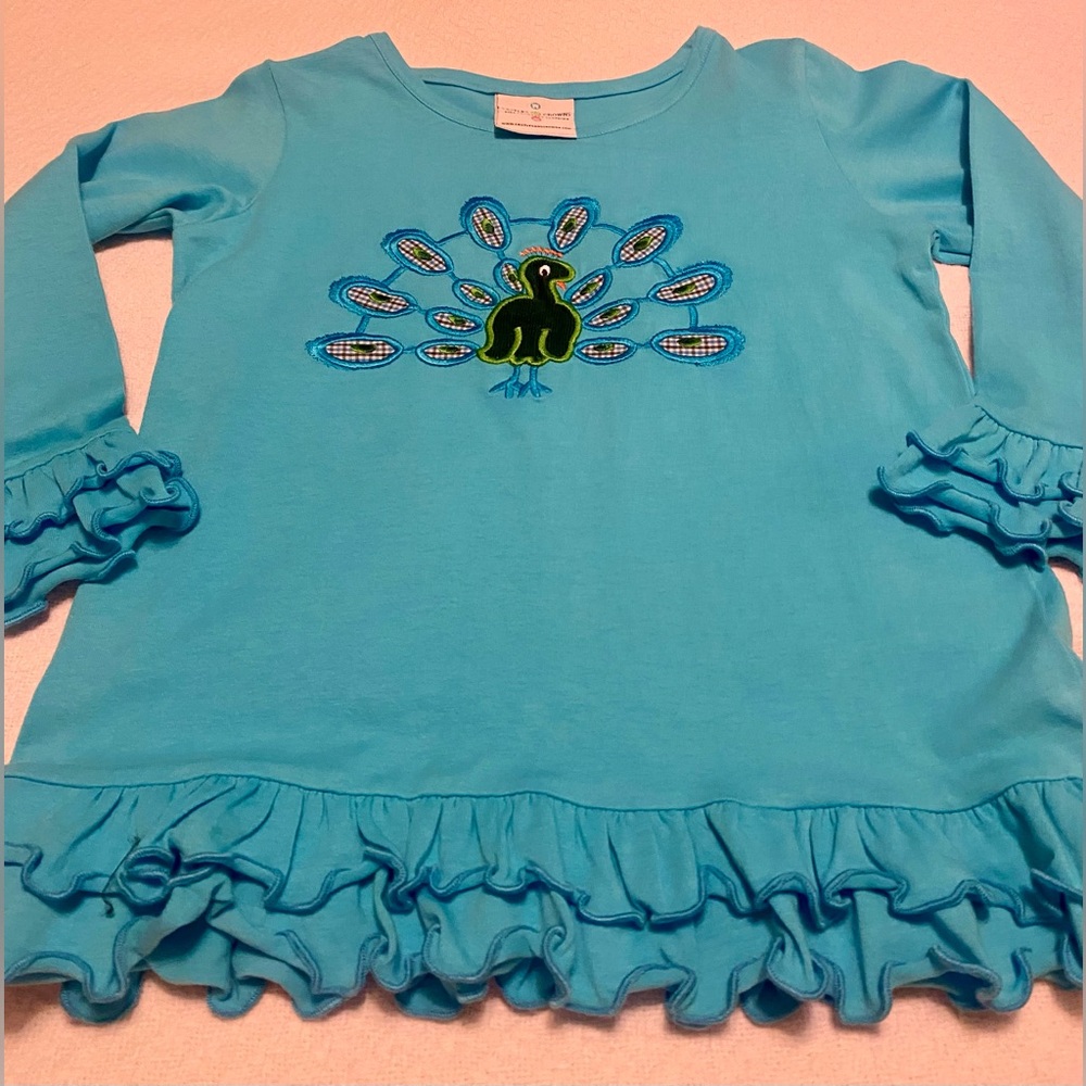 Castles & Crowns blue appliqué knit top size 4T